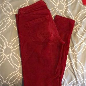 LC Lauren Conrad red corduroy pants